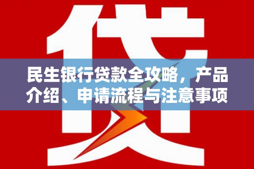 港南民生银行贷款全攻略，产品介绍、申请流程与注意事项